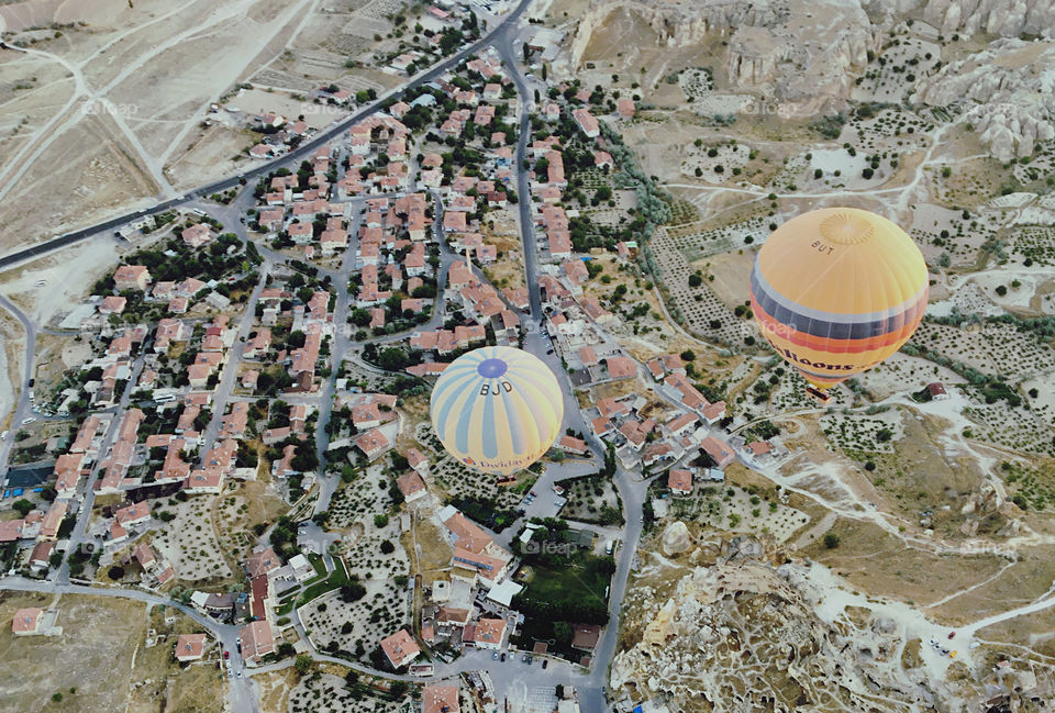 Hot air balloons at Cappadocia