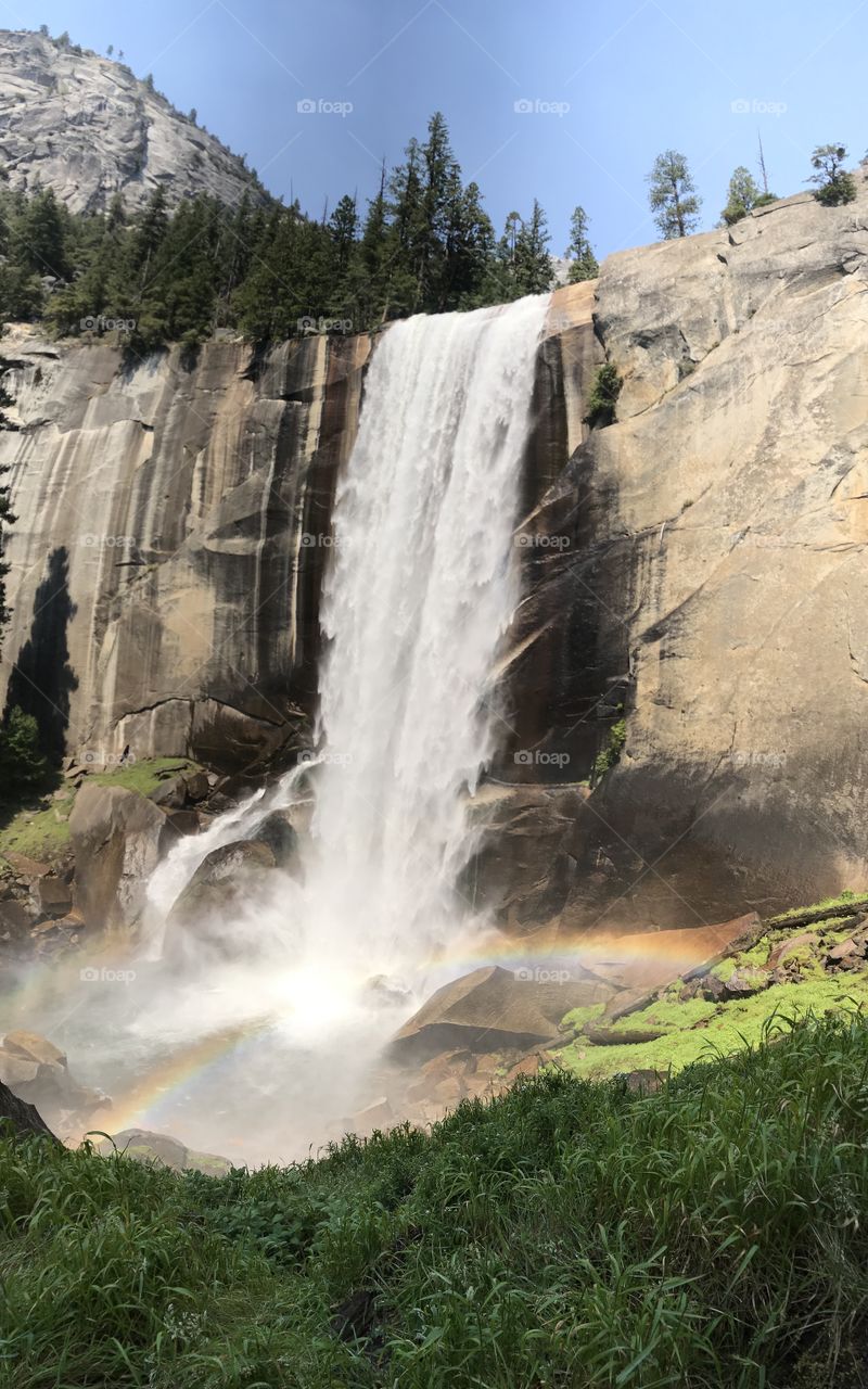 Waterfall rainbow
