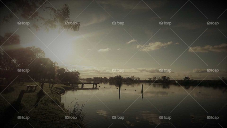 Enjoying the serene beauty and peace of the Murray river