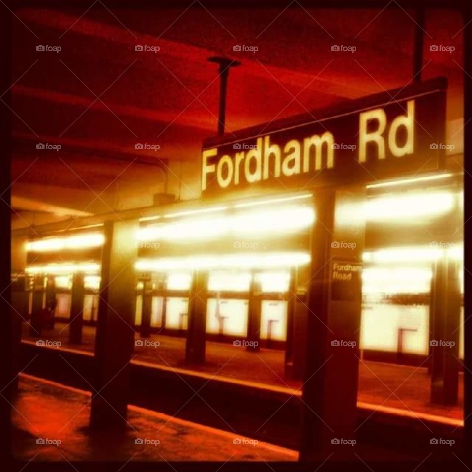 Fordham Road Station, Bronx, NY. Home sweet home, I miss pulling into the station coming home from Manhattan.