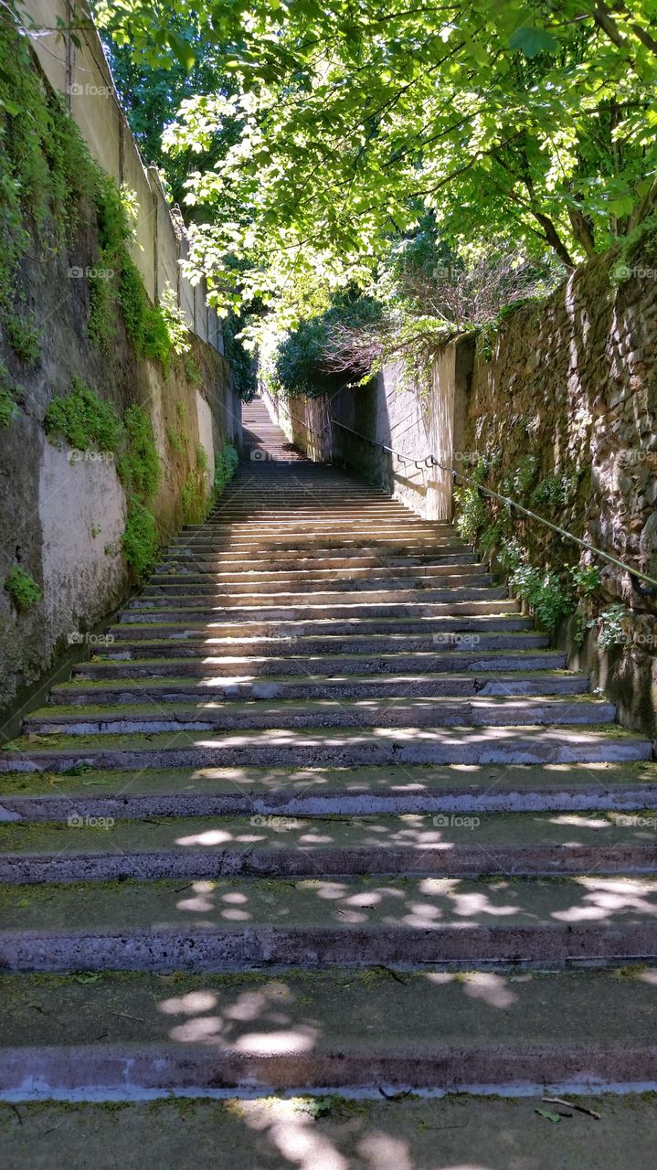 stairs to the top of Lyon