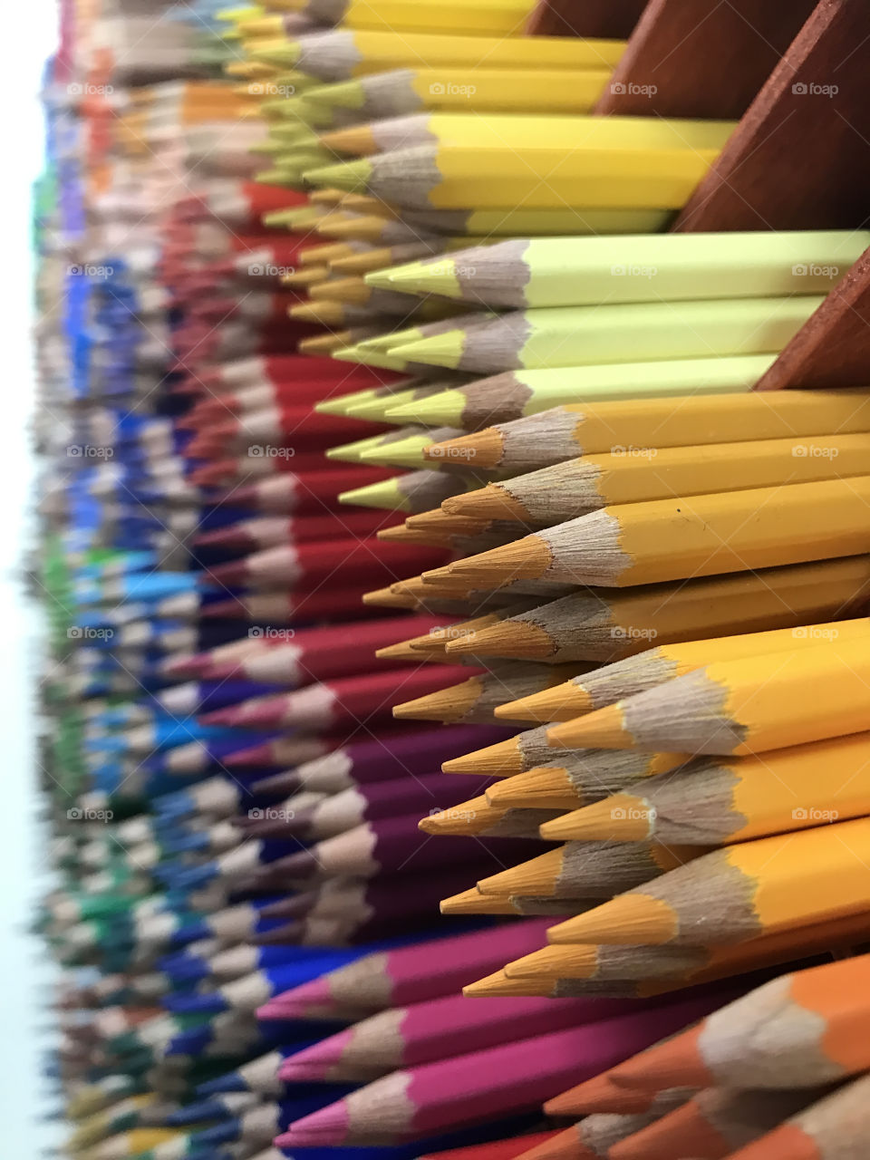 Multicolored pencils for creativity