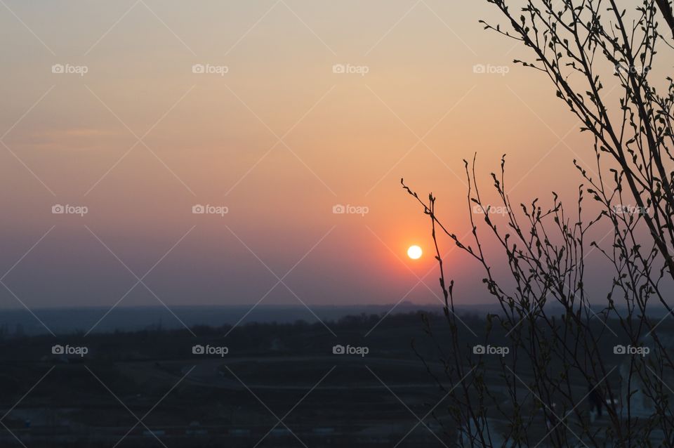 Landscape At Sunset