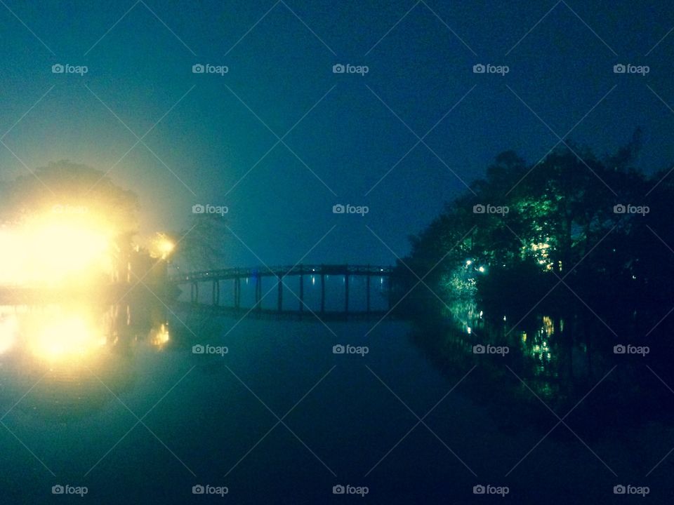 Hanoi Lake at Night