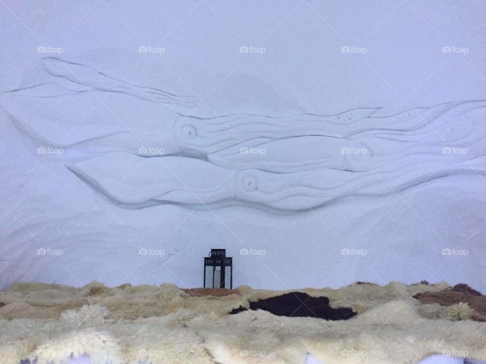 calamari snow art