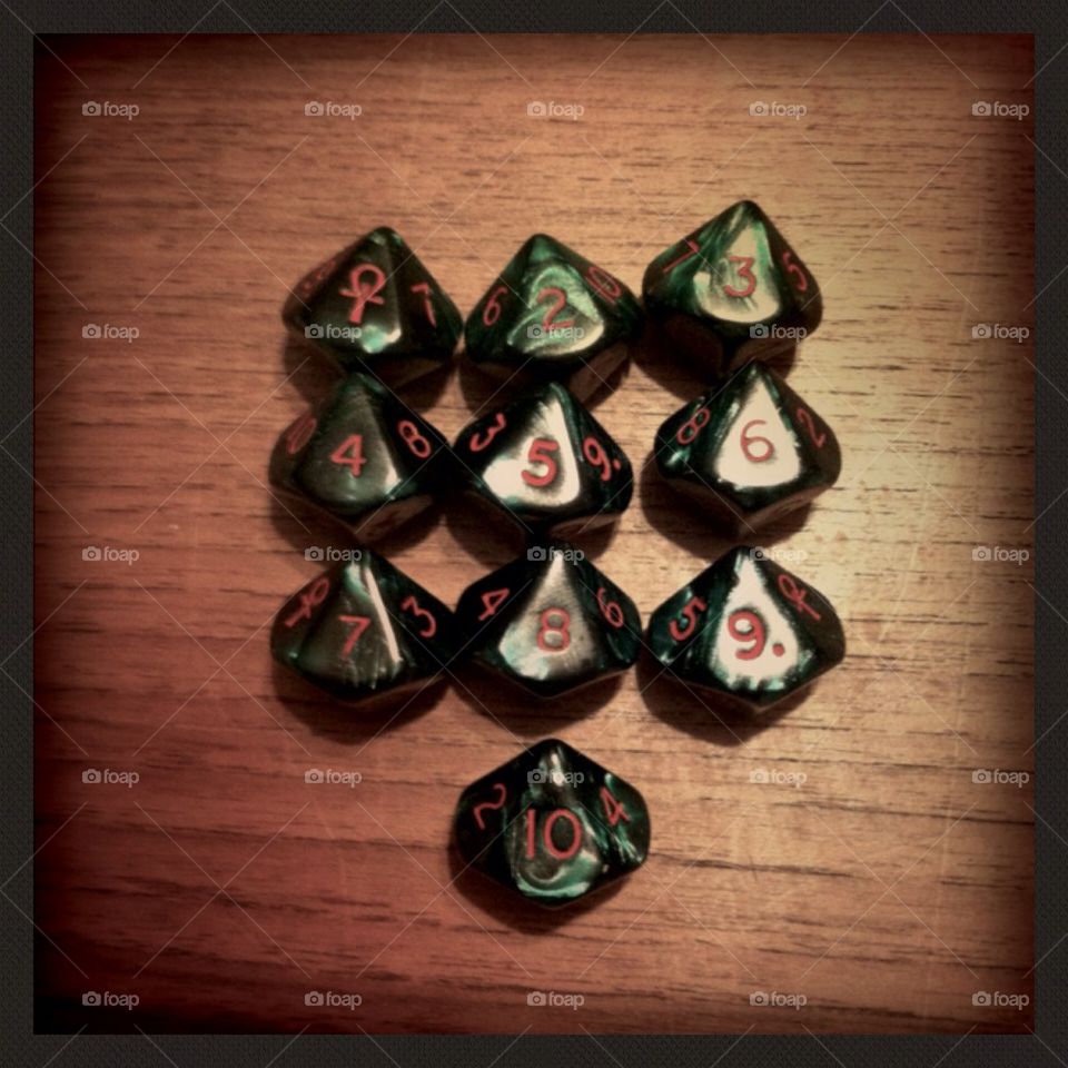 dice gaming green die by Peppermint