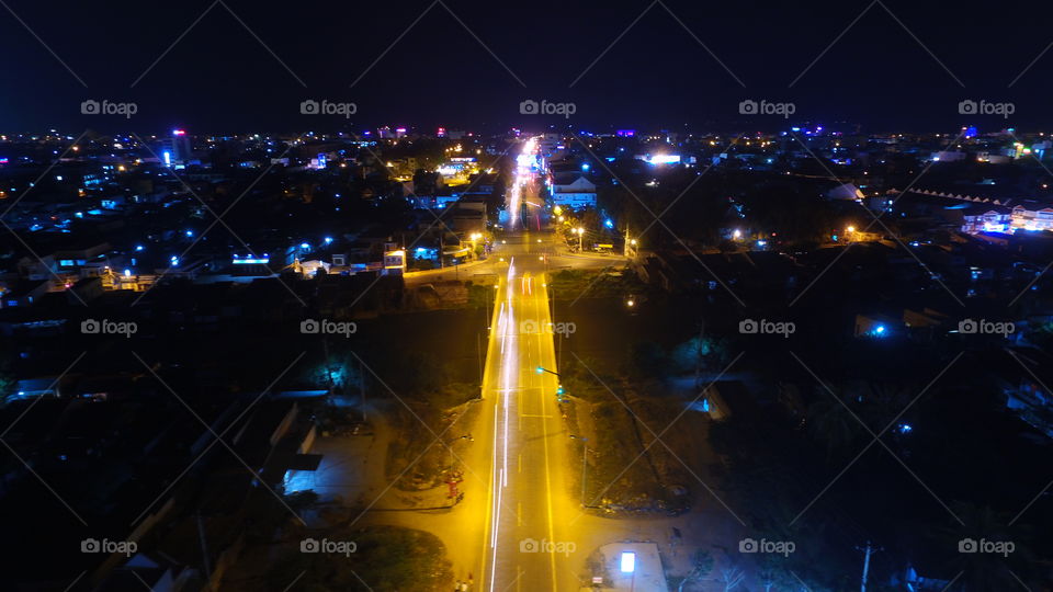 City, Light, Bridge, Evening, Street