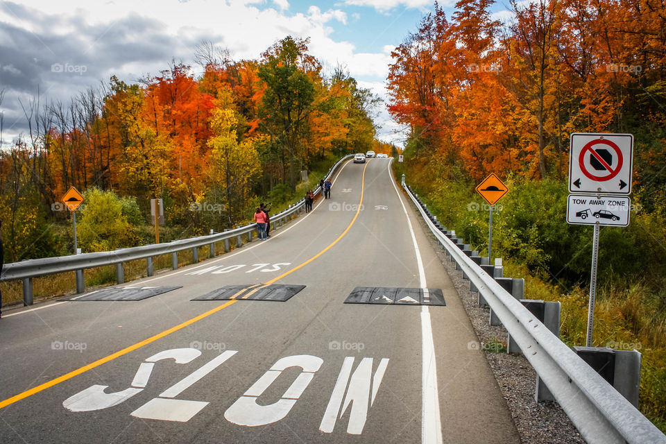 Autumn road trip in Canada