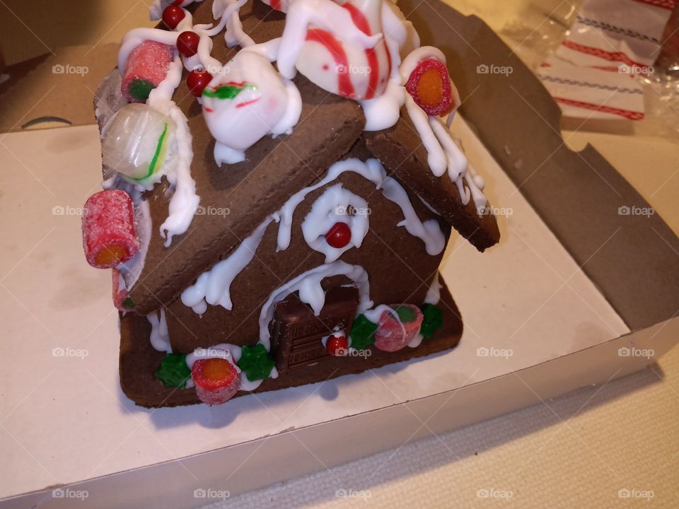 ginger bread house cookie