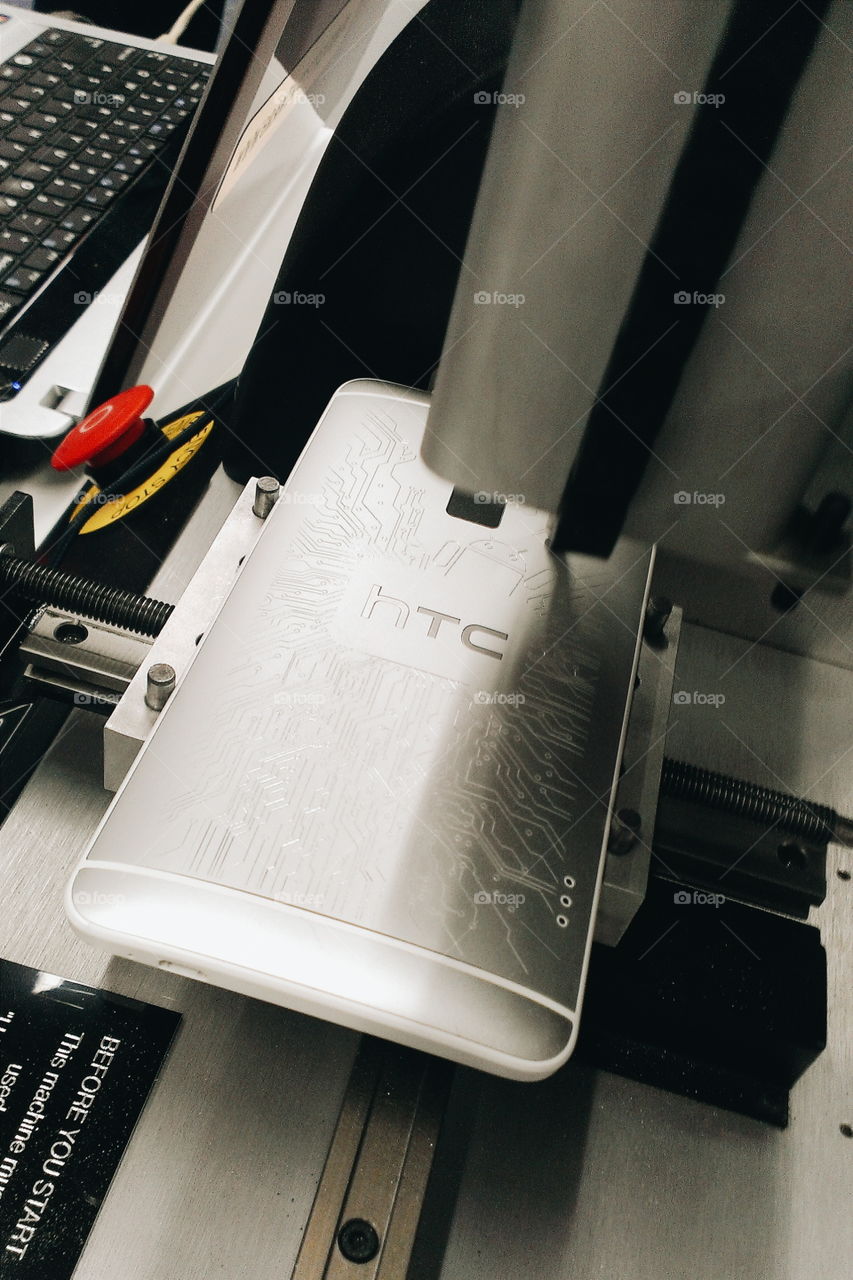 HTC engraving. HTC engraving