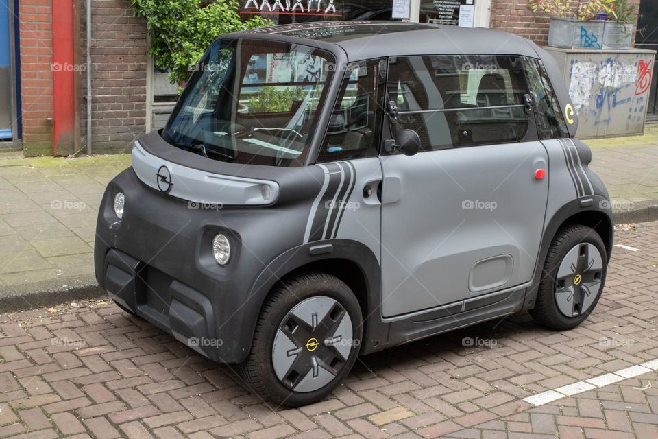 Opel Rocks-E Mini Car At Amsterdam The Netherlands 26-3-2024