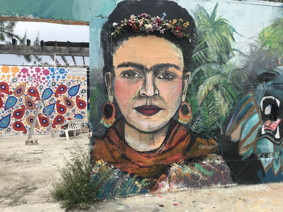 Frida Kahlo Gratti Art