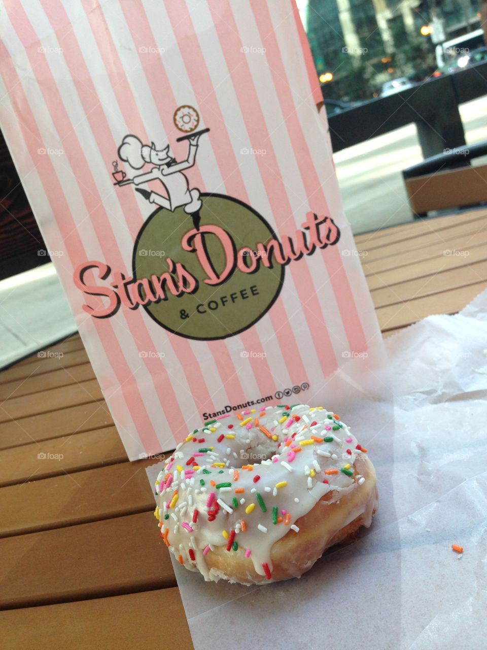 Donut, Chicago, pink, aesthetic, cute, yum, yummy, wonderful donut from Stan's Donuts in downtown Chicago
