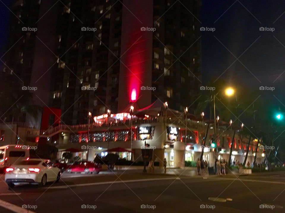Aloha. Waikiki Beach nightlife