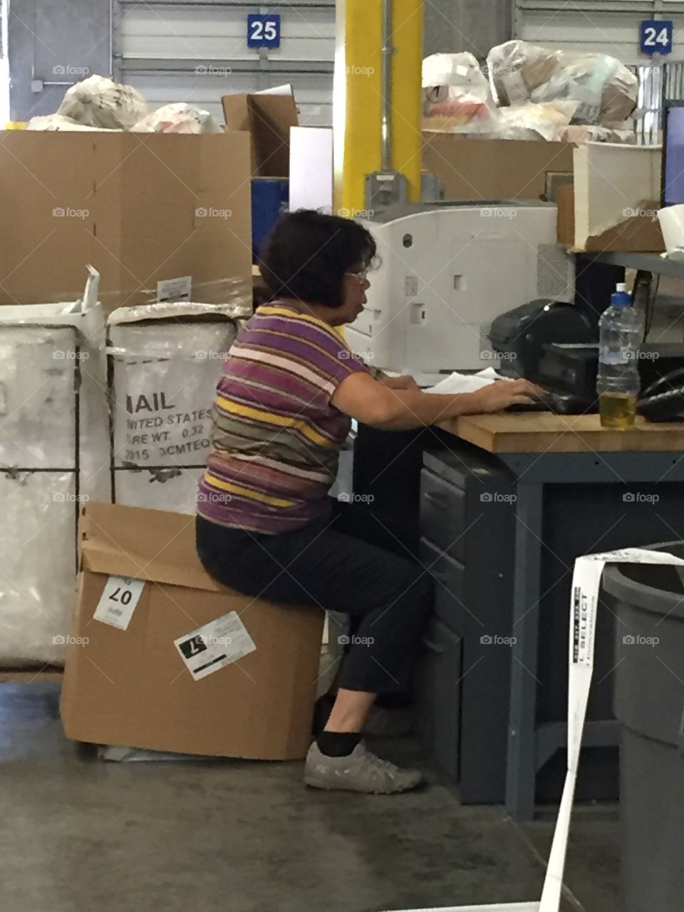 Box lady
