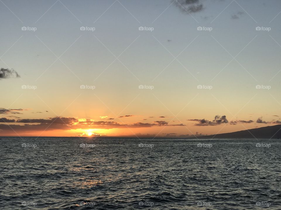 Peaceful Maui sunset