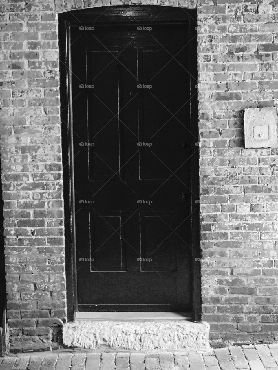 Black & white door 