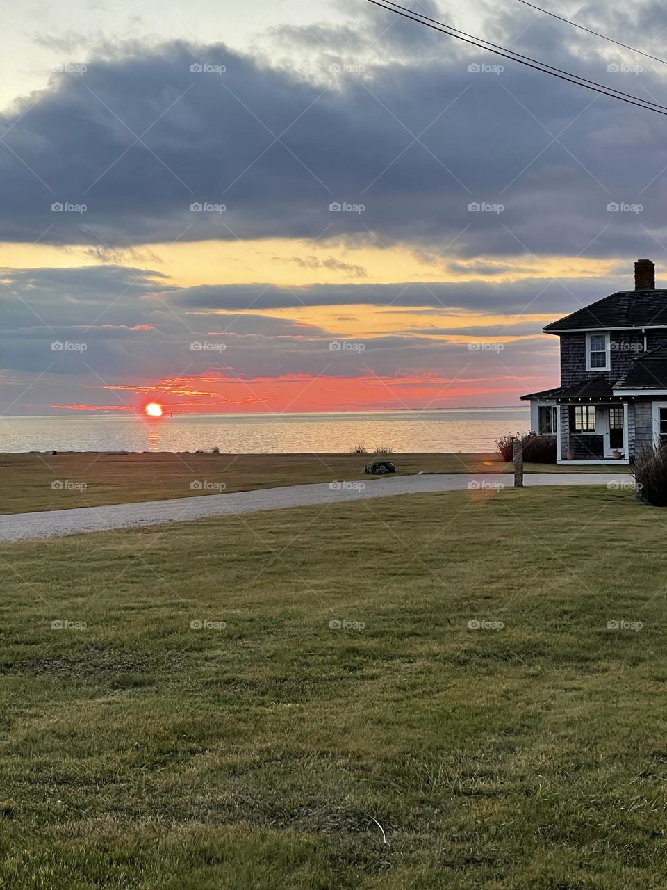 Sunset at Sakonnet Point
