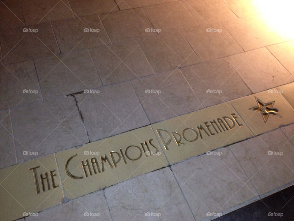 The champions promenade