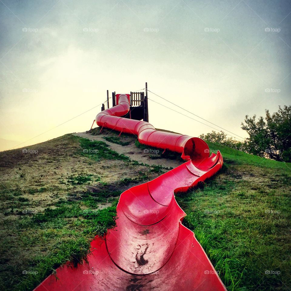 Big red slide