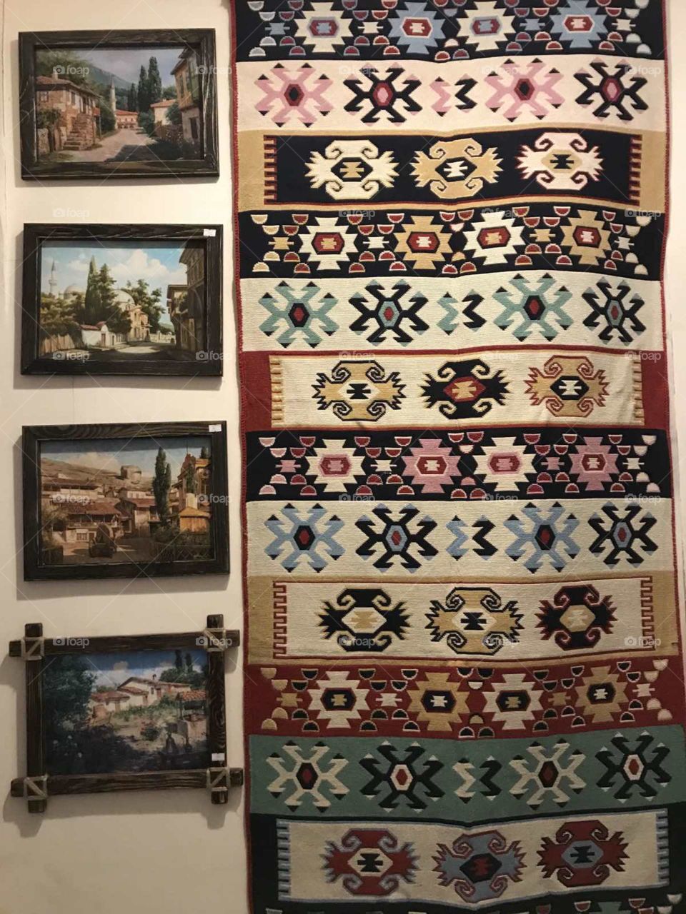 Crimean Tatar embroidery and paintings of the Crimea