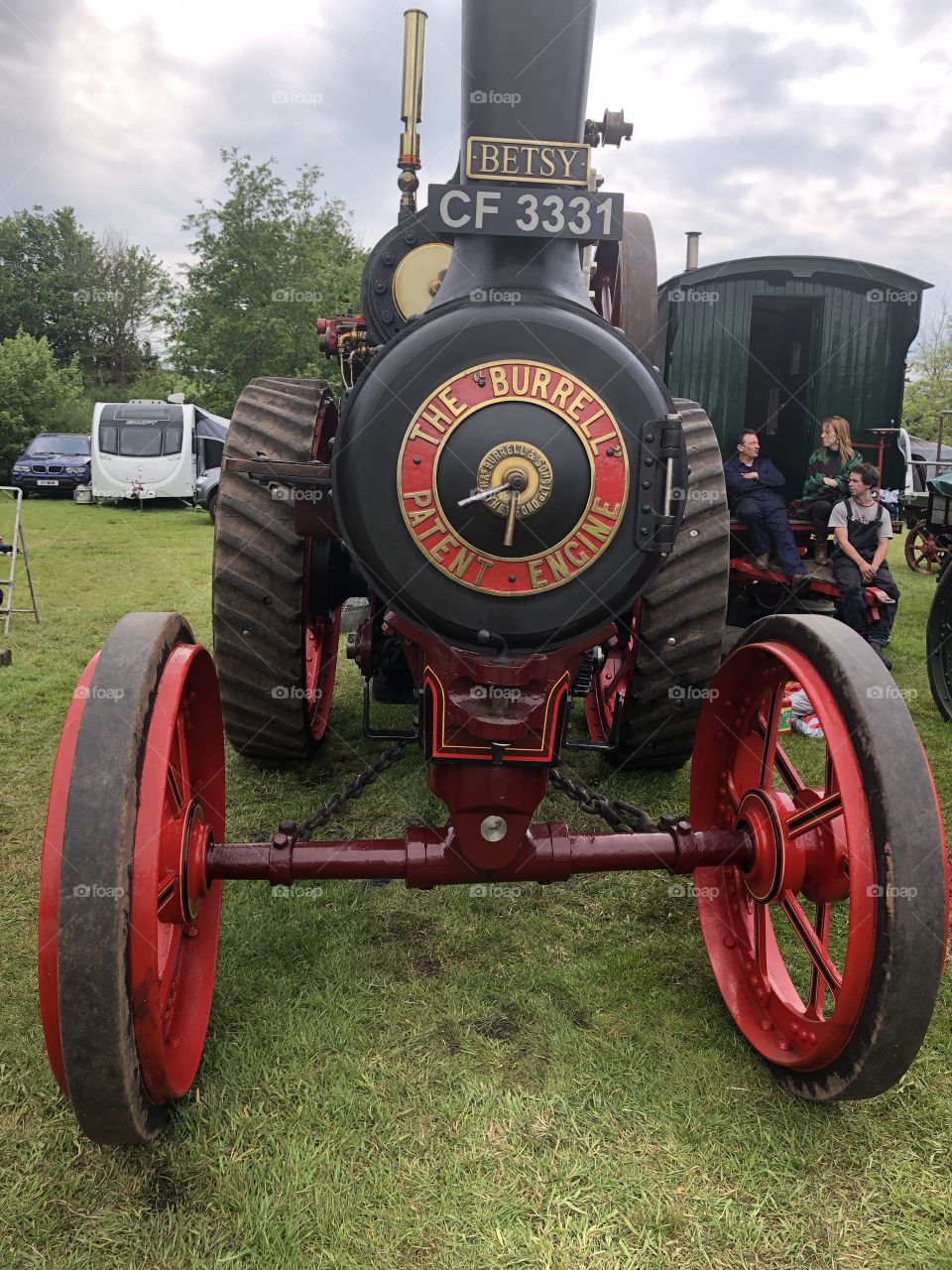 The Burrell Patent Steam engine looking magnificent.