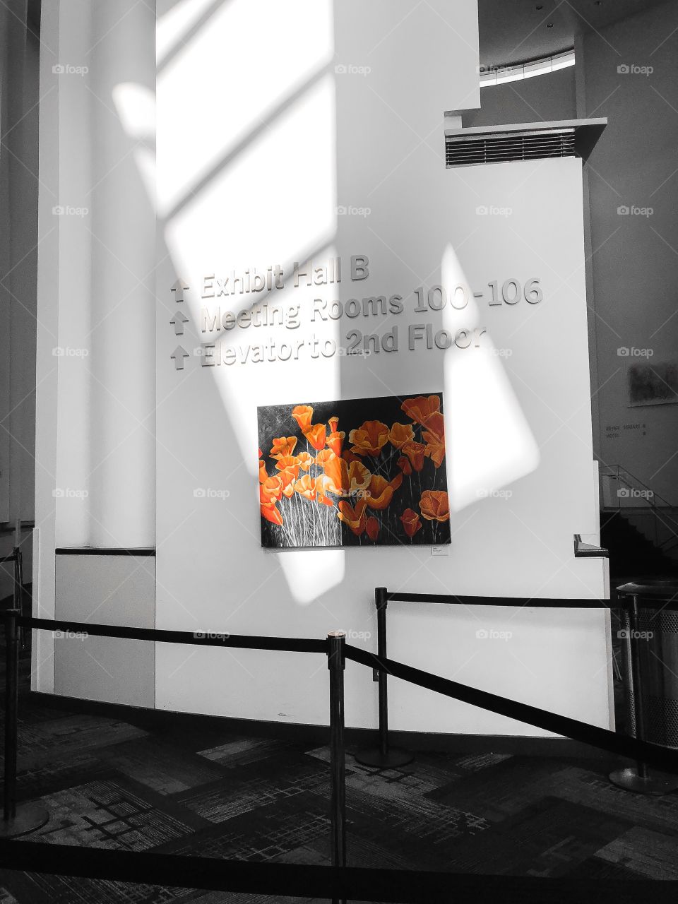 Directional markers to room assignments.  