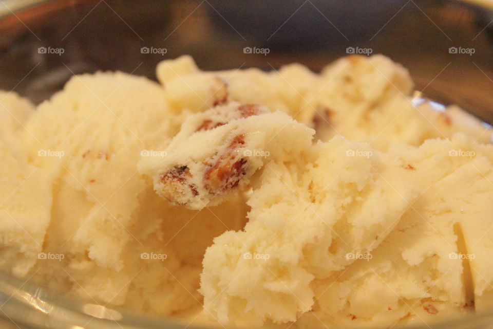 Butter pecan ice cream
