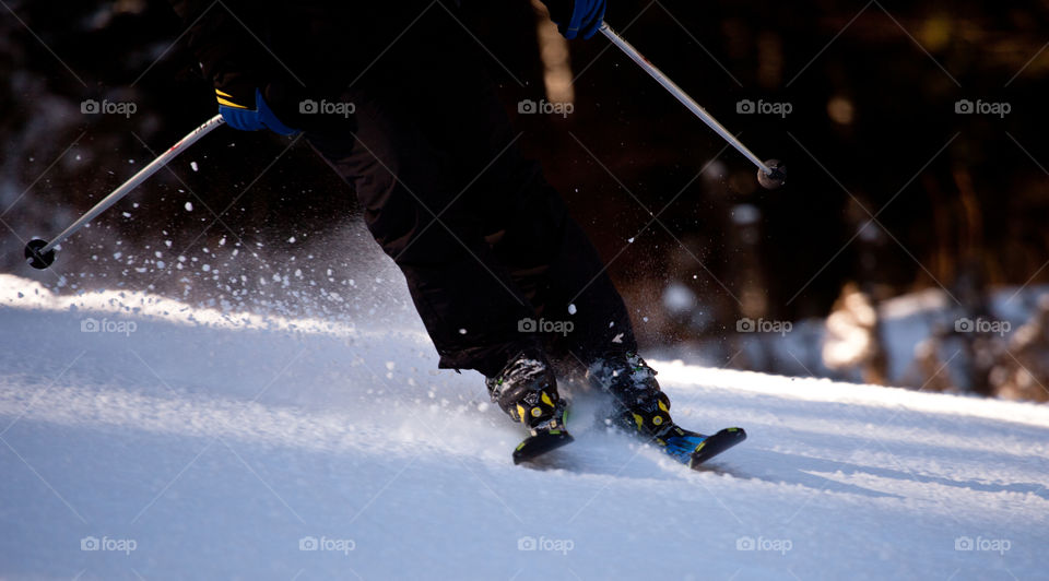close-up ski background