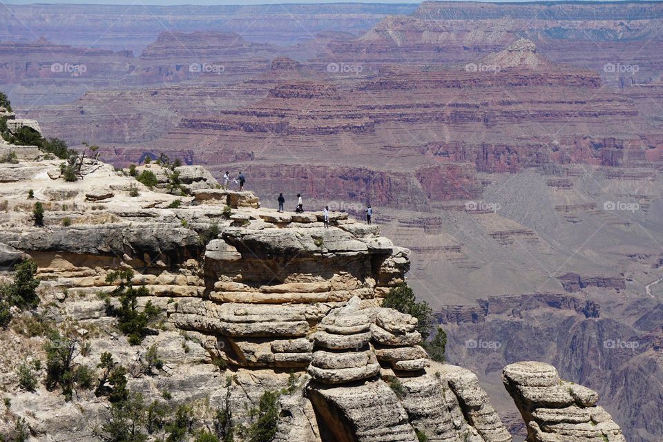 People take unnecessary and unwise risks by going off path at the Grand Canyon National Park in Arizona
