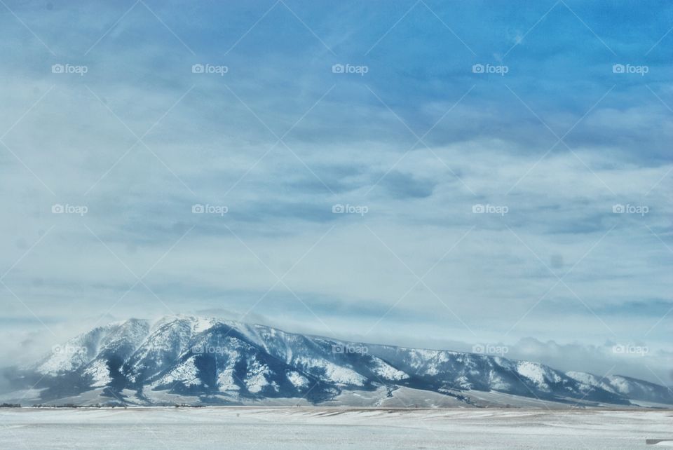 snowy mountains
