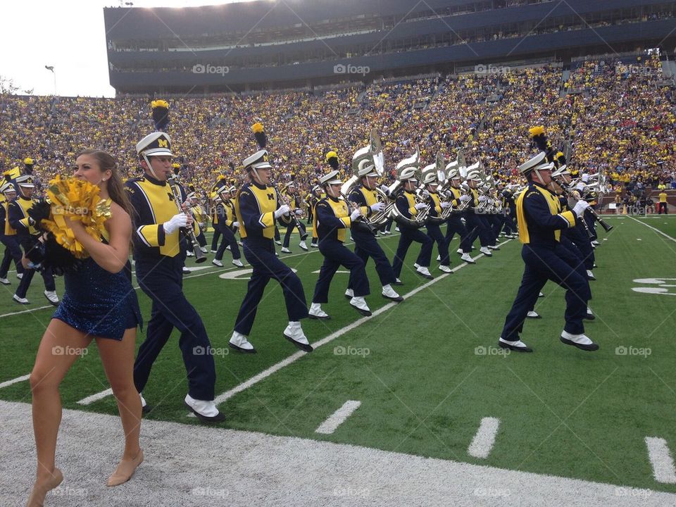 Band before the game