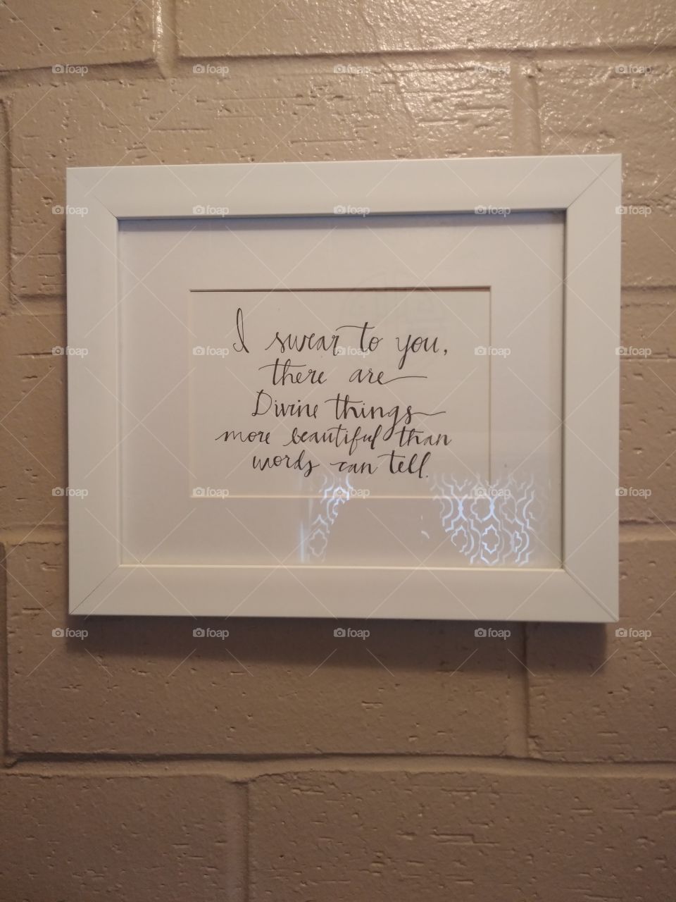 life words to remember,lovely font and very very nice double white frame