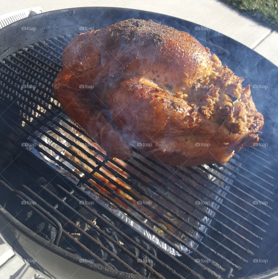 Turkey on the grill