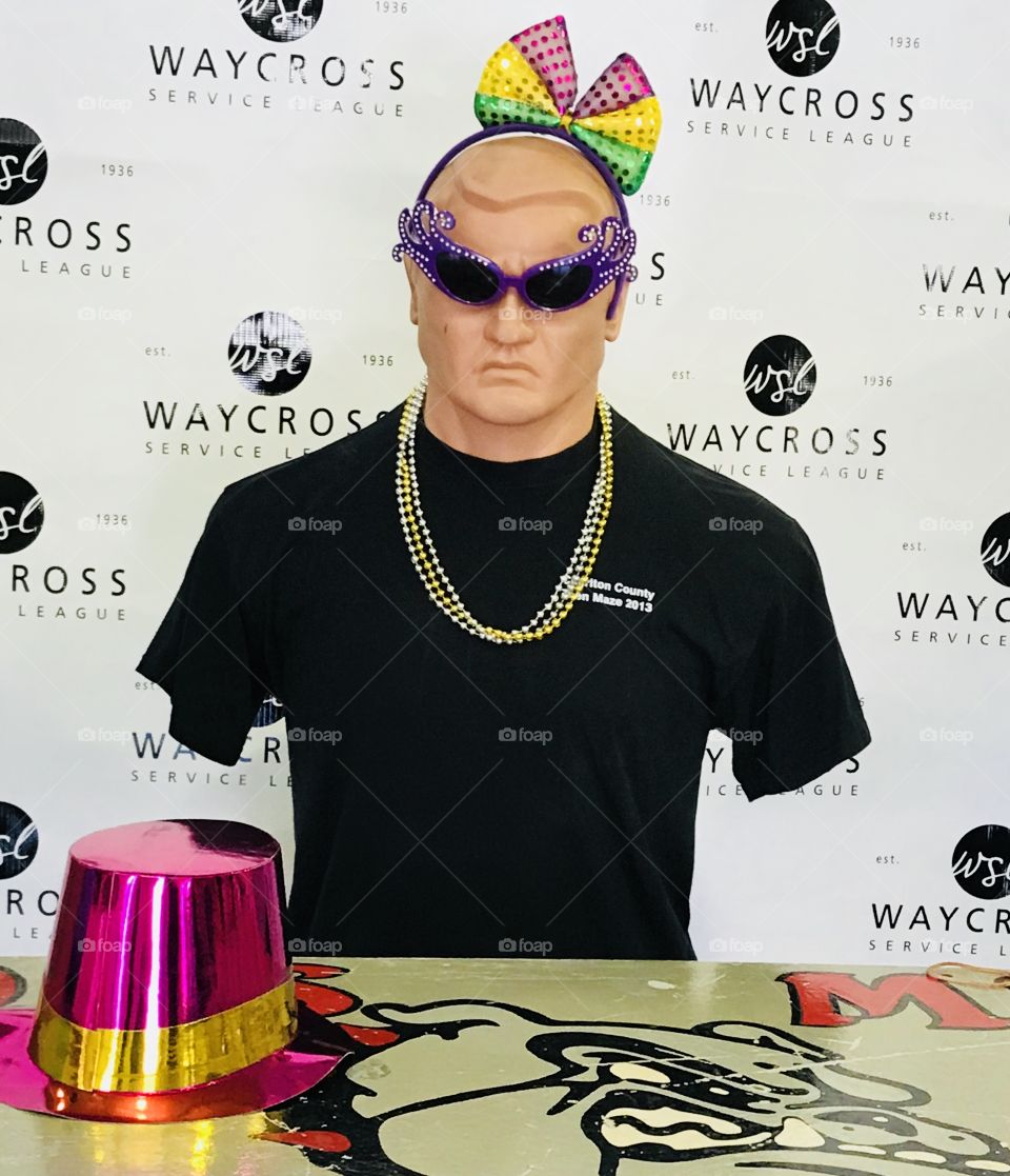 BOB the self defense dummy chilling out after class.