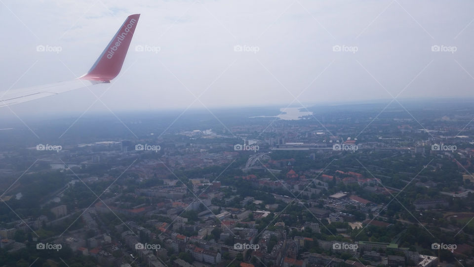 Berlin from a plane