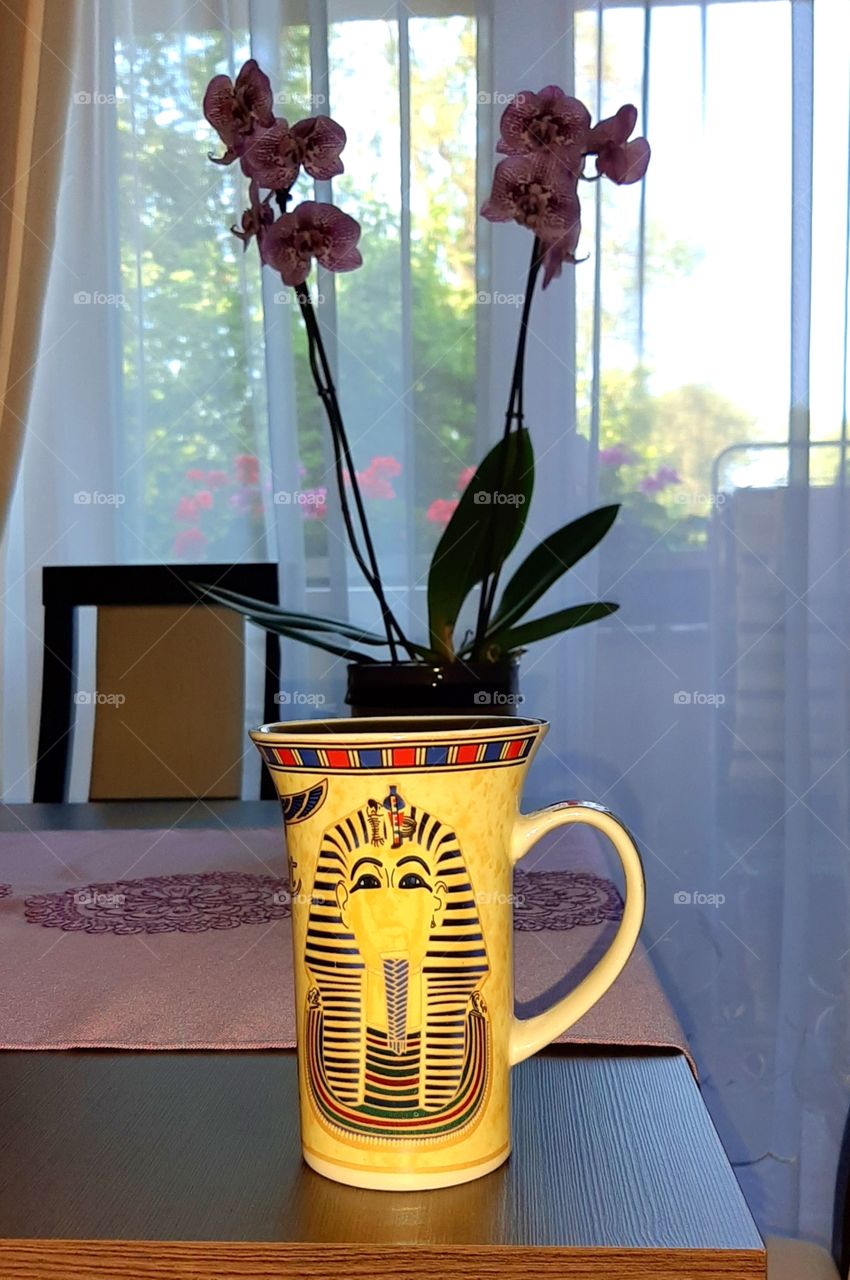 pharaoh cup with beautiful flowers