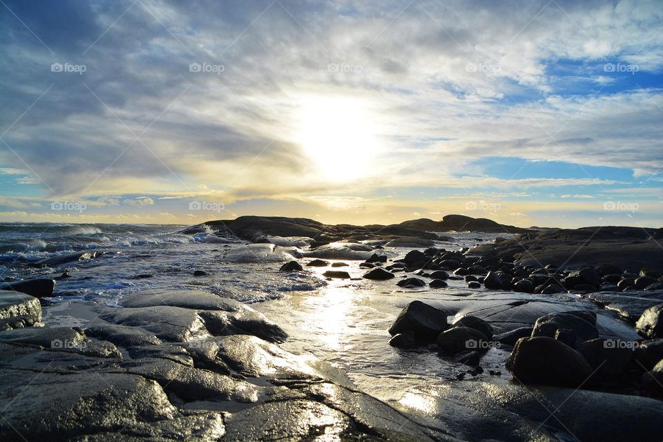 Idyllic view of sea