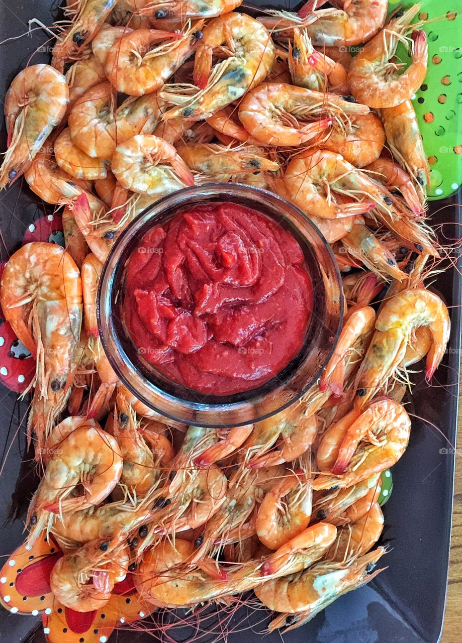 Boil while shrimp ready to enjoy