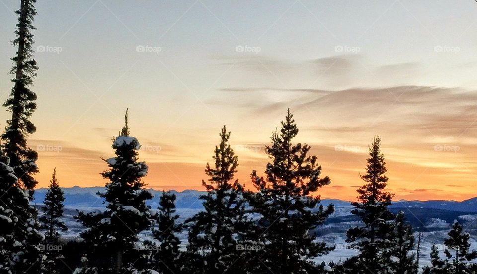 amber color waves of clouds