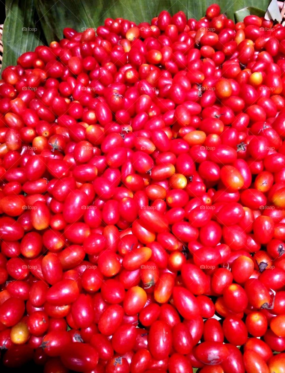 Cherry tomatoes for sale in the market.