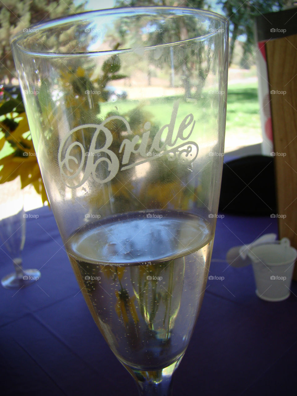 Bride's glass