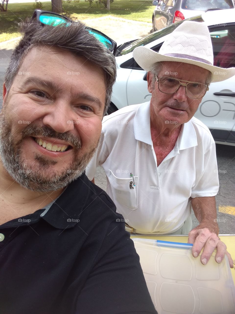 me and the owner of Nicolau icecream