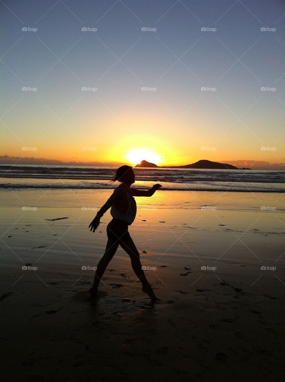 Dancing in sunset 