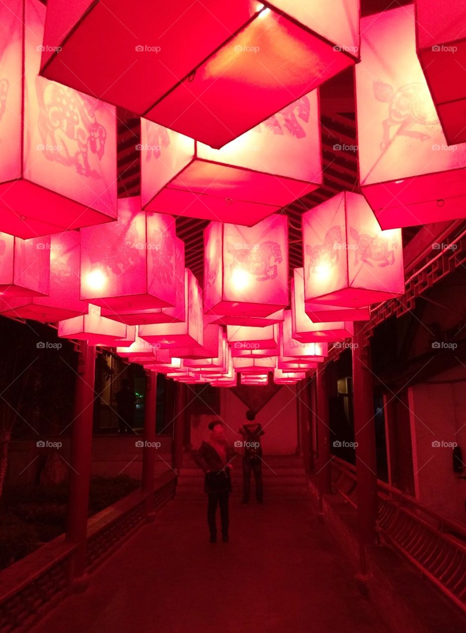 Red cubes