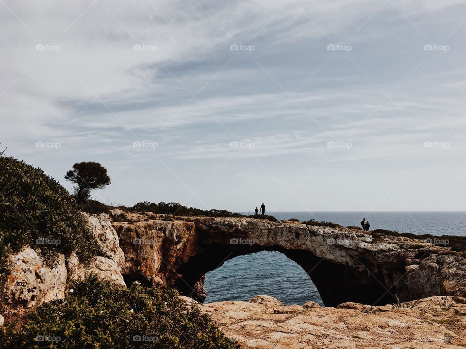 Cala Varques arch bridge