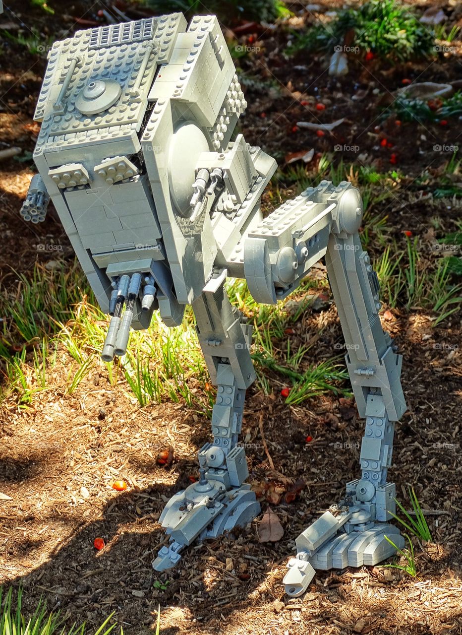 Star Wars Diorama. Lego Star Wars Diorama Of Imperial AT-ST Walker
