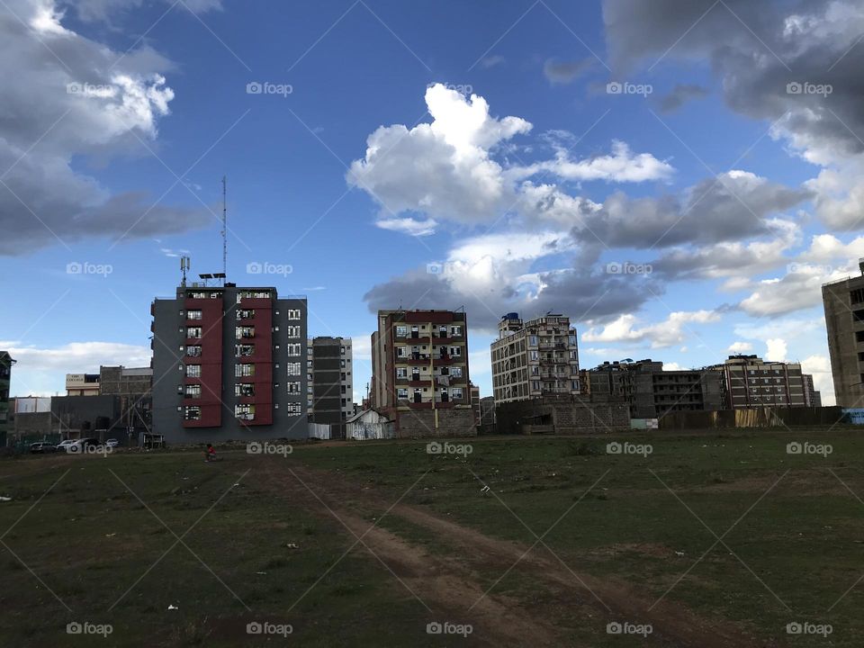 Architecture sky built structure building exterior Cloud horizon building Skyline City urban area landscape Cityscape