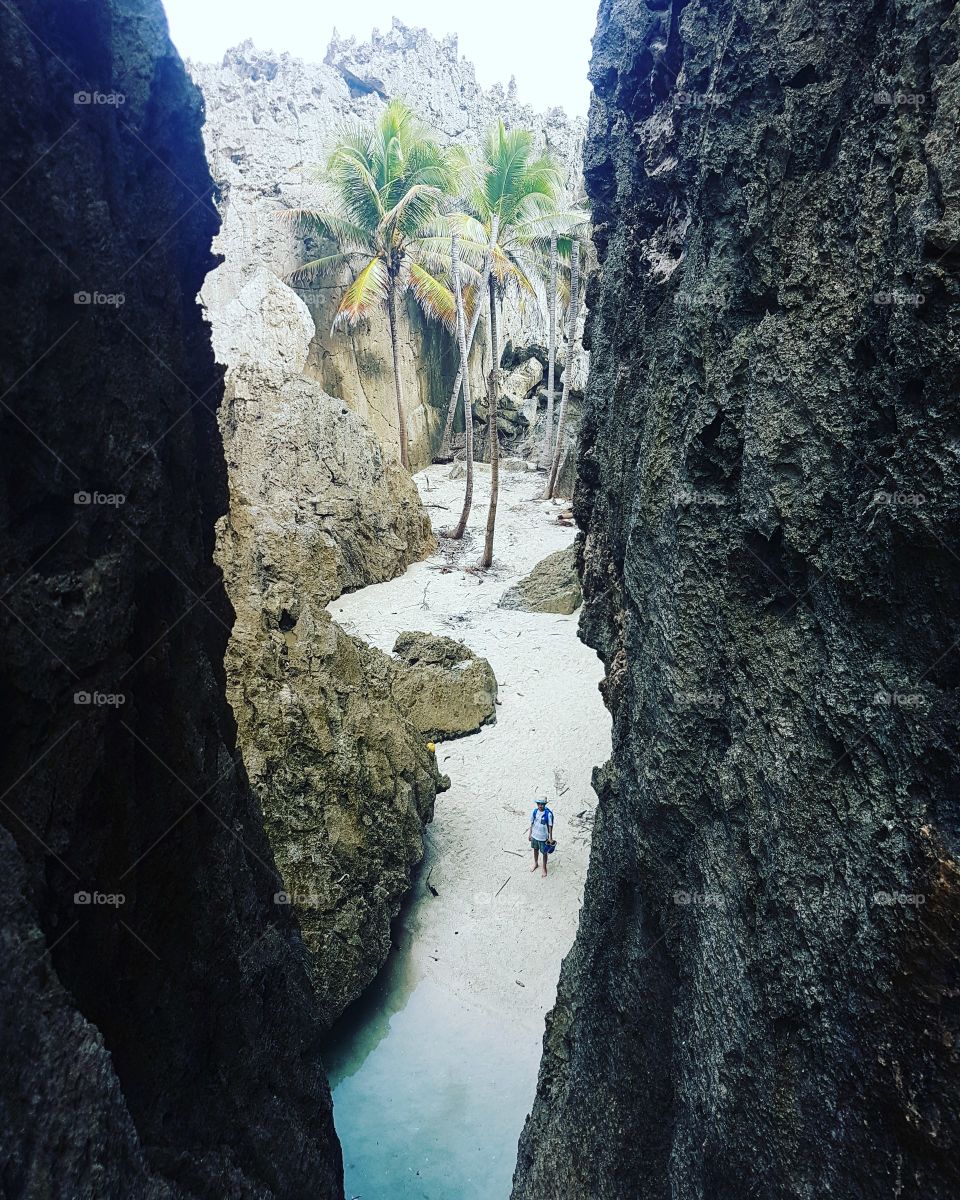 beautiful, hidden paradise in Niue, Togo chasm