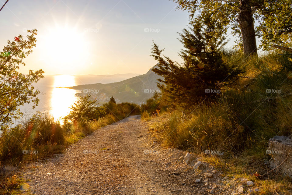 Sunset in the mountain